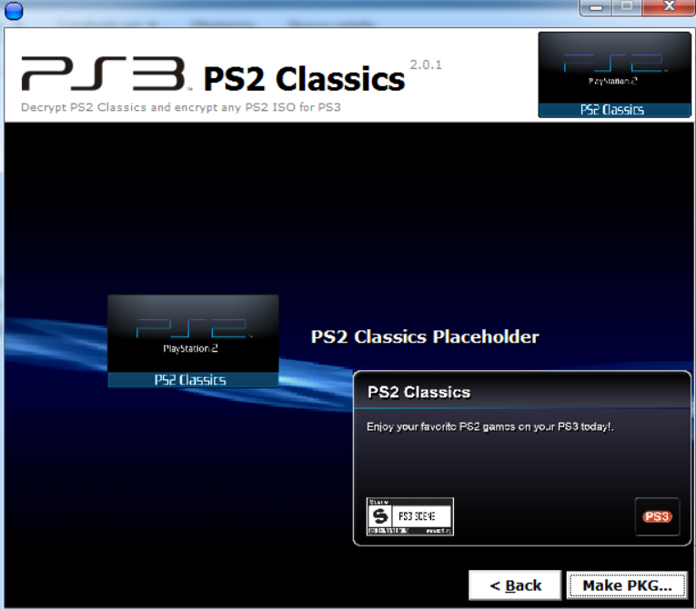 ps2 classic placeholder with rap file
